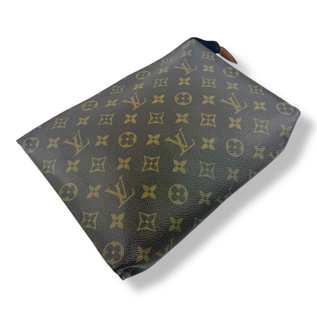 Louis Vuitton Vintage Brown Monogram Toiletry Pouch 26 Bag - Lux Central