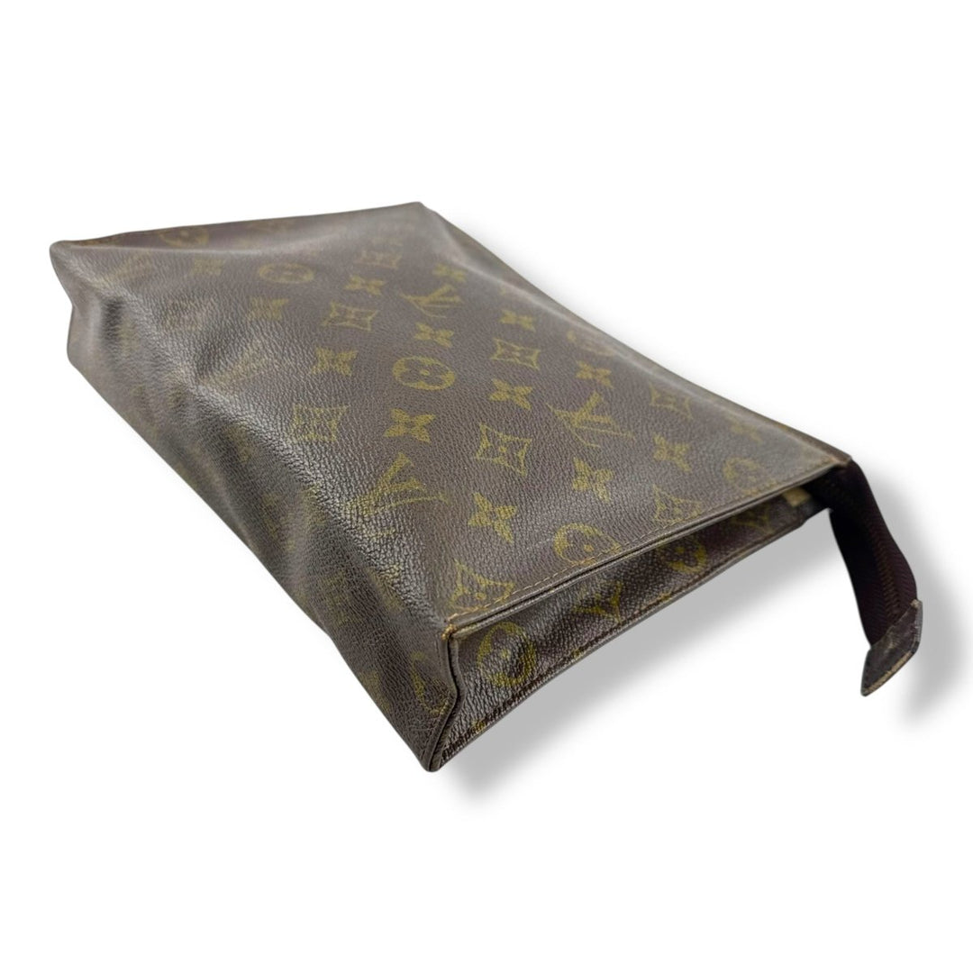 Louis Vuitton Vintage Brown Monogram Toiletry Pouch 26 Bag - Lux Central