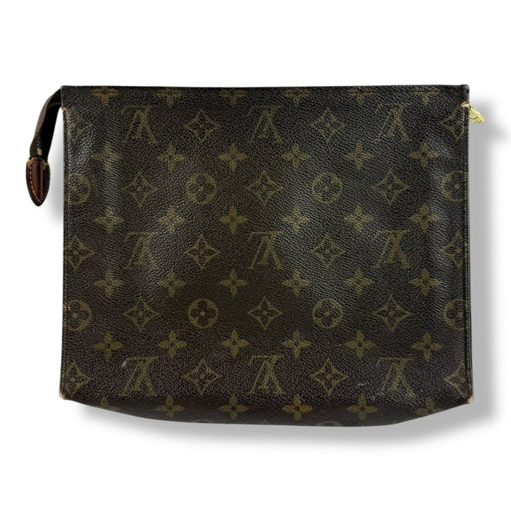 Louis Vuitton Vintage Brown Monogram Toiletry Pouch 26 Bag - Lux Central