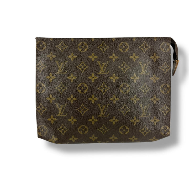 Louis Vuitton Vintage Brown Monogram Toiletry Pouch 26 Bag - Lux Central