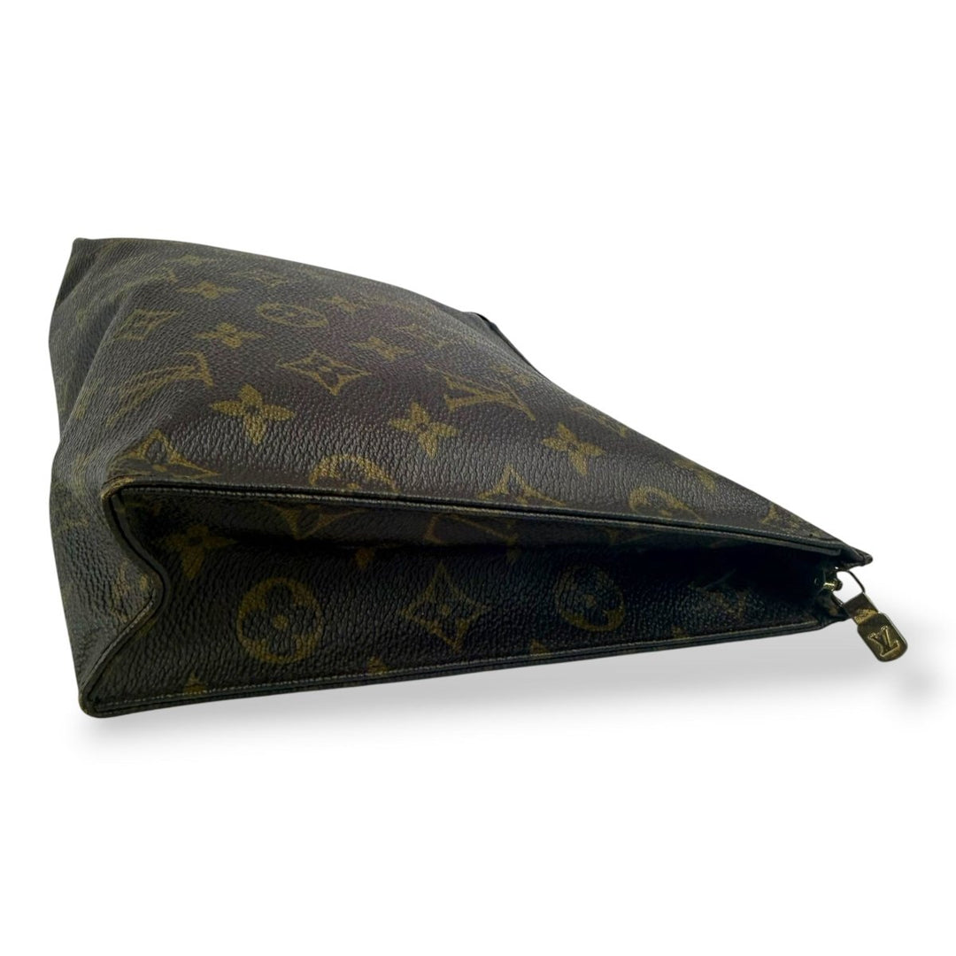 Louis Vuitton Vintage Brown Monogram Toiletry Pouch 26 Bag - Lux Central