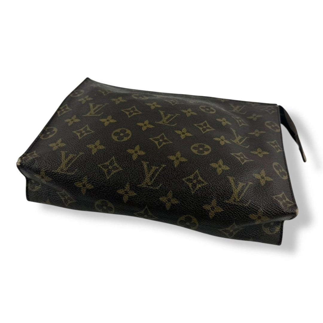 Louis Vuitton Vintage Brown Monogram Toiletry Pouch 26 Bag - Lux Central