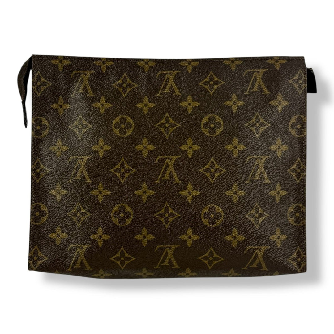 Louis Vuitton Vintage Brown Monogram Toiletry Pouch 26 Bag - Lux Central