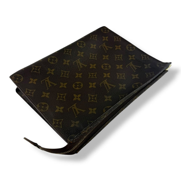 Louis Vuitton Vintage Brown Monogram Toiletry Pouch 26 Bag - Lux Central