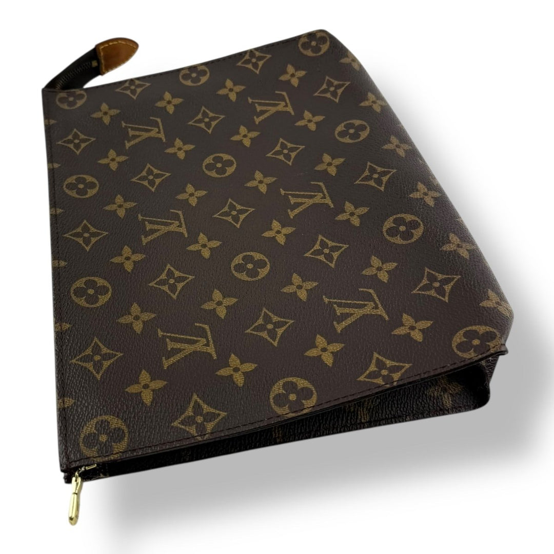 Louis Vuitton Vintage Brown Monogram Toiletry Pouch 26 Bag - Lux Central