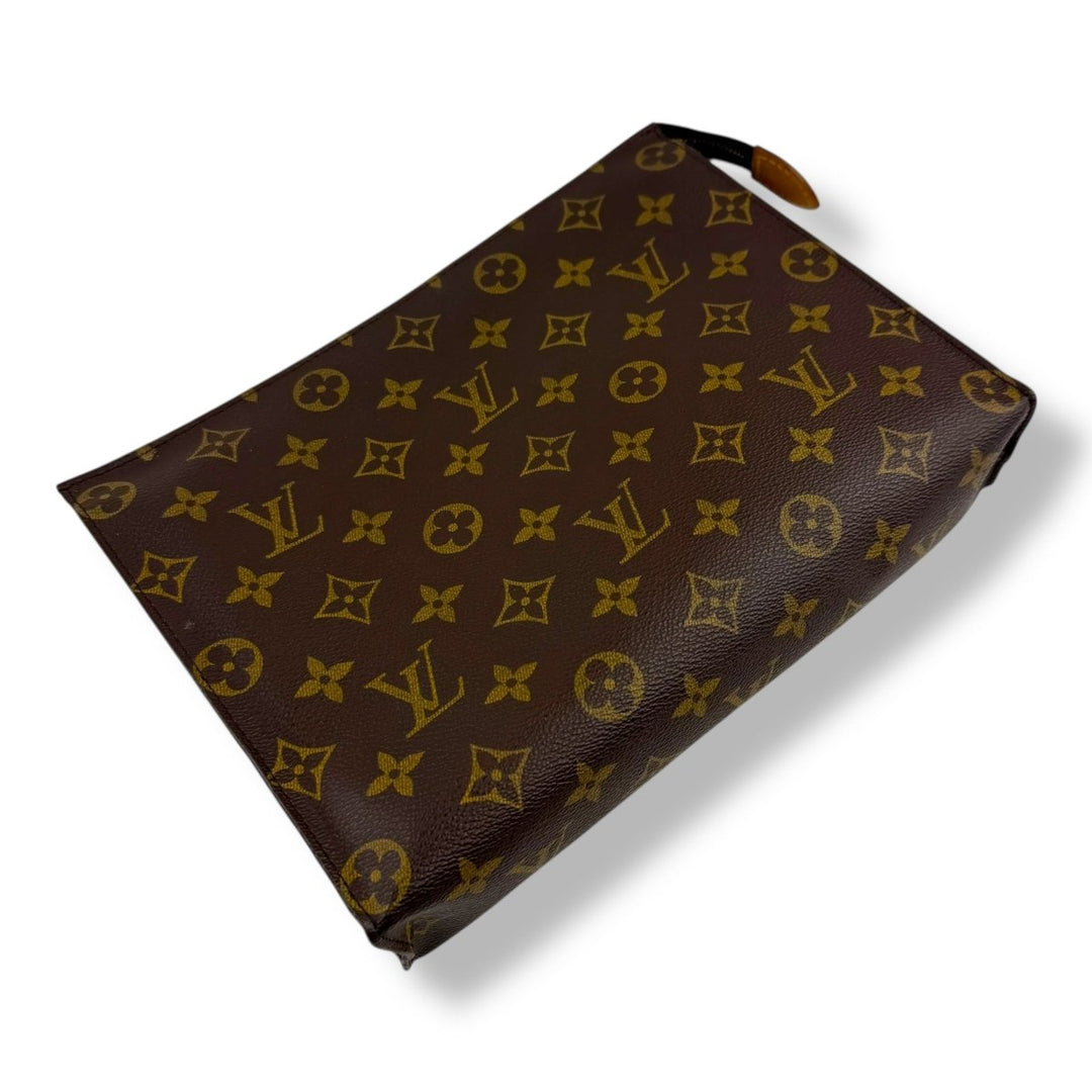 Louis Vuitton Vintage Brown Monogram Toiletry Pouch 26 Bag - Lux Central