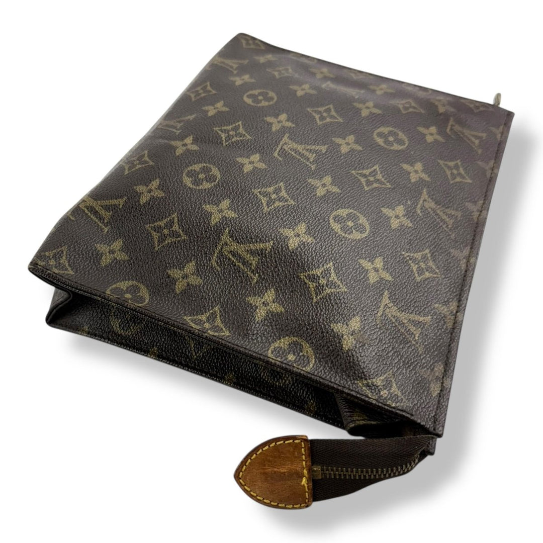 Louis Vuitton Vintage Brown Monogram Toiletry Pouch 26 Bag - Lux Central