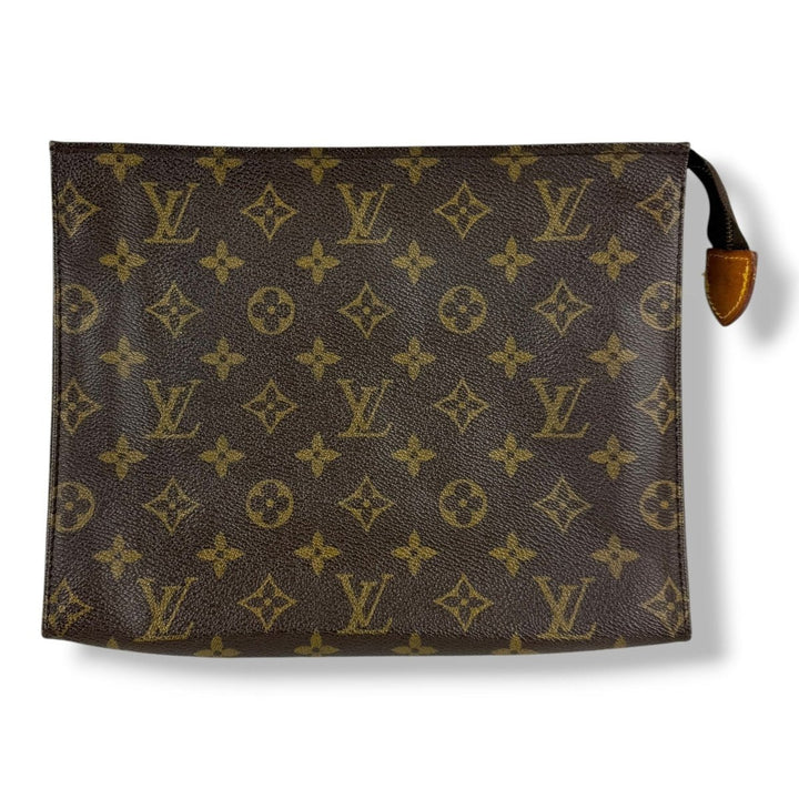 Louis Vuitton Vintage Brown Monogram Toiletry Pouch 26 Bag - Lux Central
