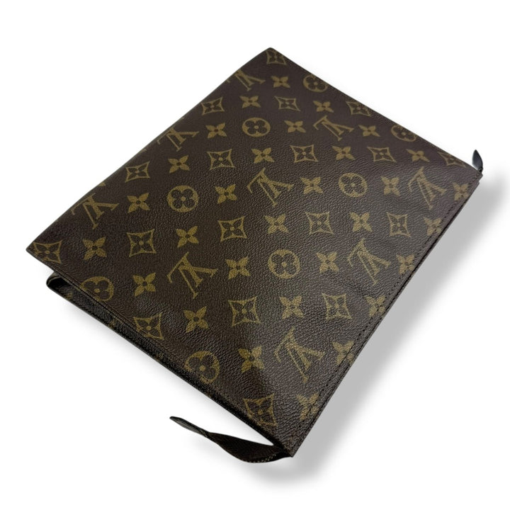 Louis Vuitton Vintage Brown Monogram Toiletry Pouch 26 Bag - Lux Central