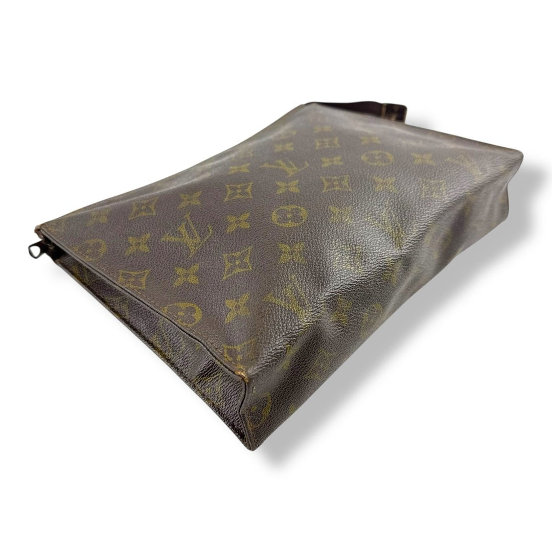 Louis Vuitton Vintage Brown Monogram Toiletry Pouch 26 Bag - Lux Central