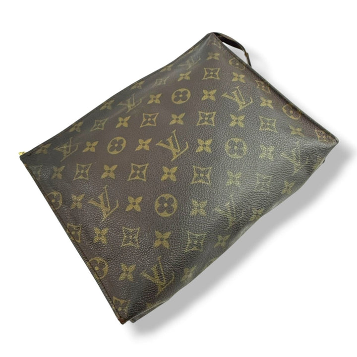 Louis Vuitton Vintage Brown Monogram Toiletry Pouch 26 Bag - Lux Central
