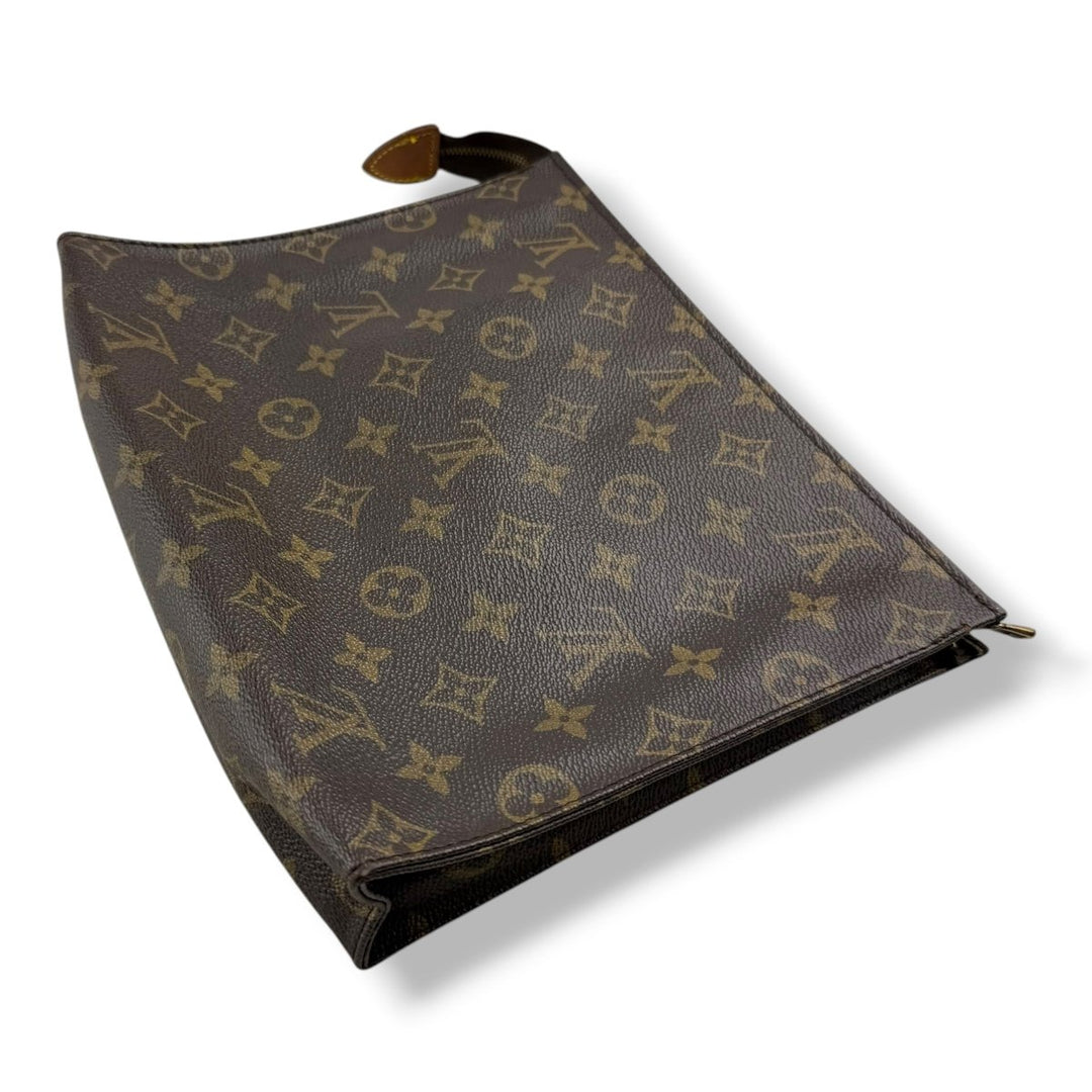 Louis Vuitton Vintage Brown Monogram Toiletry Pouch 26 Bag - Lux Central