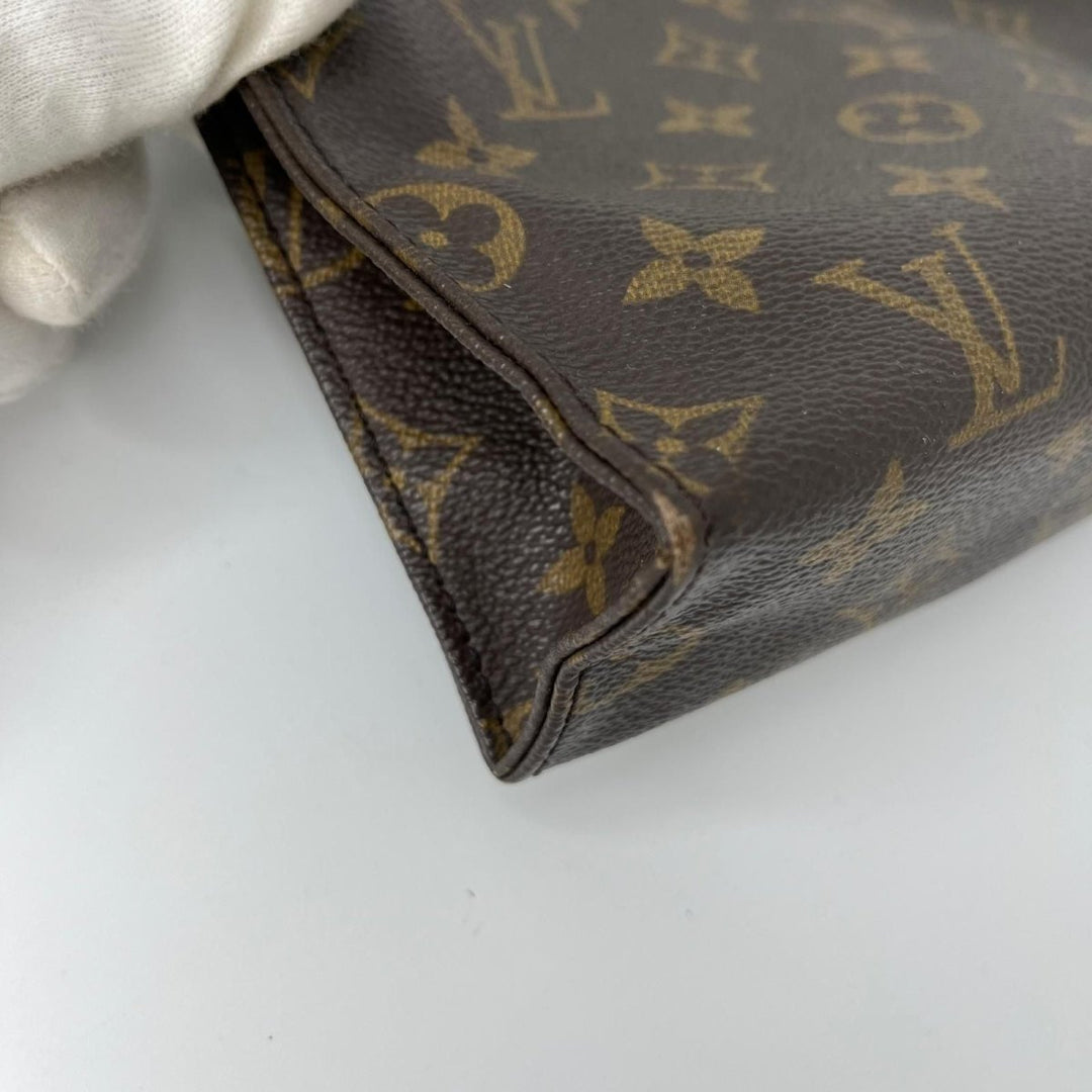 Louis Vuitton Vintage Brown Monogram Toiletry Pouch 26 Bag - Lux Central