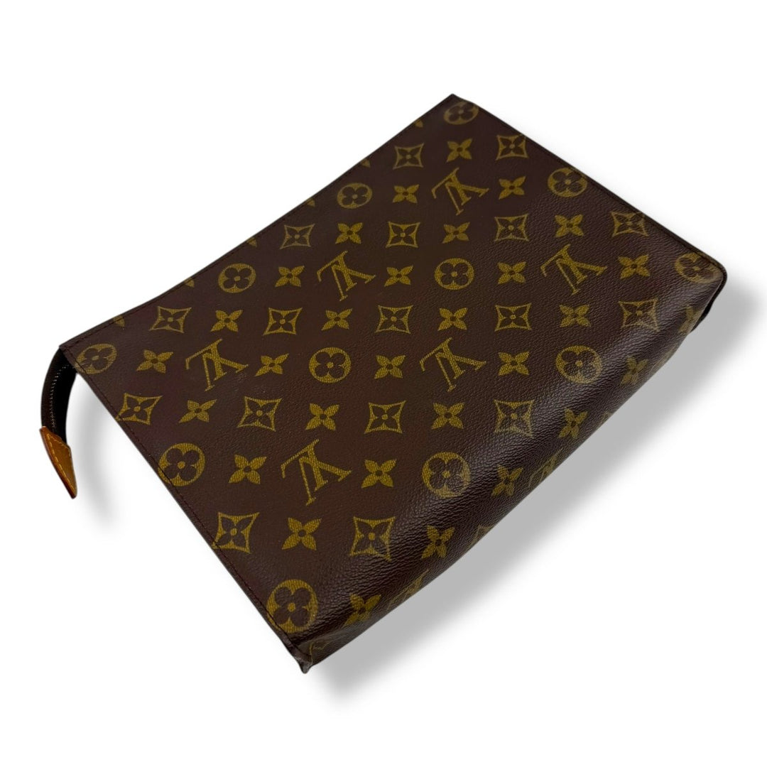 Louis Vuitton Vintage Brown Monogram Toiletry Pouch 26 Bag - Lux Central