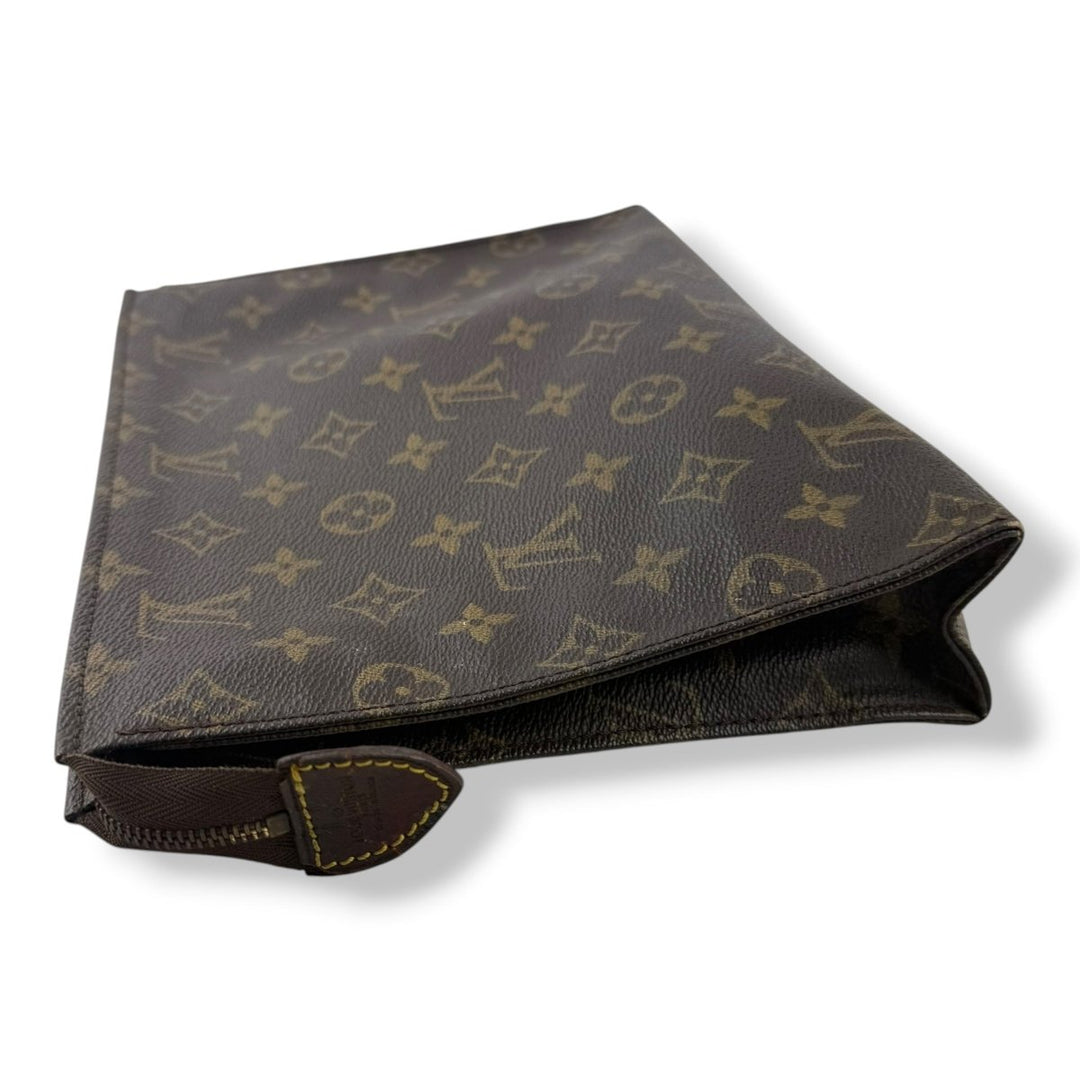 Louis Vuitton Vintage Brown Monogram Toiletry Pouch 26 Bag - Lux Central