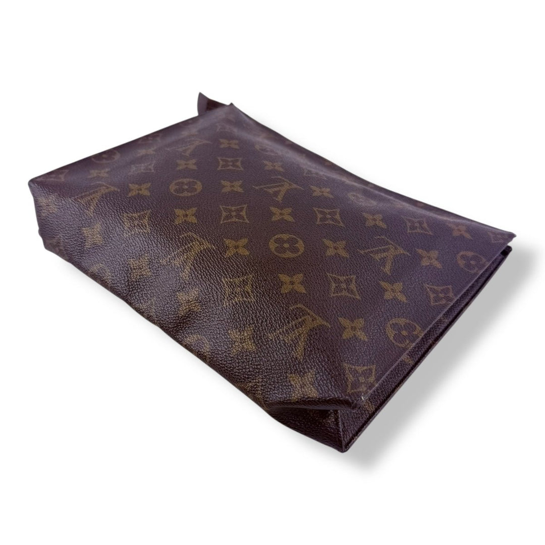 Louis Vuitton Vintage Brown Monogram Toiletry Pouch 26 Bag - Lux Central