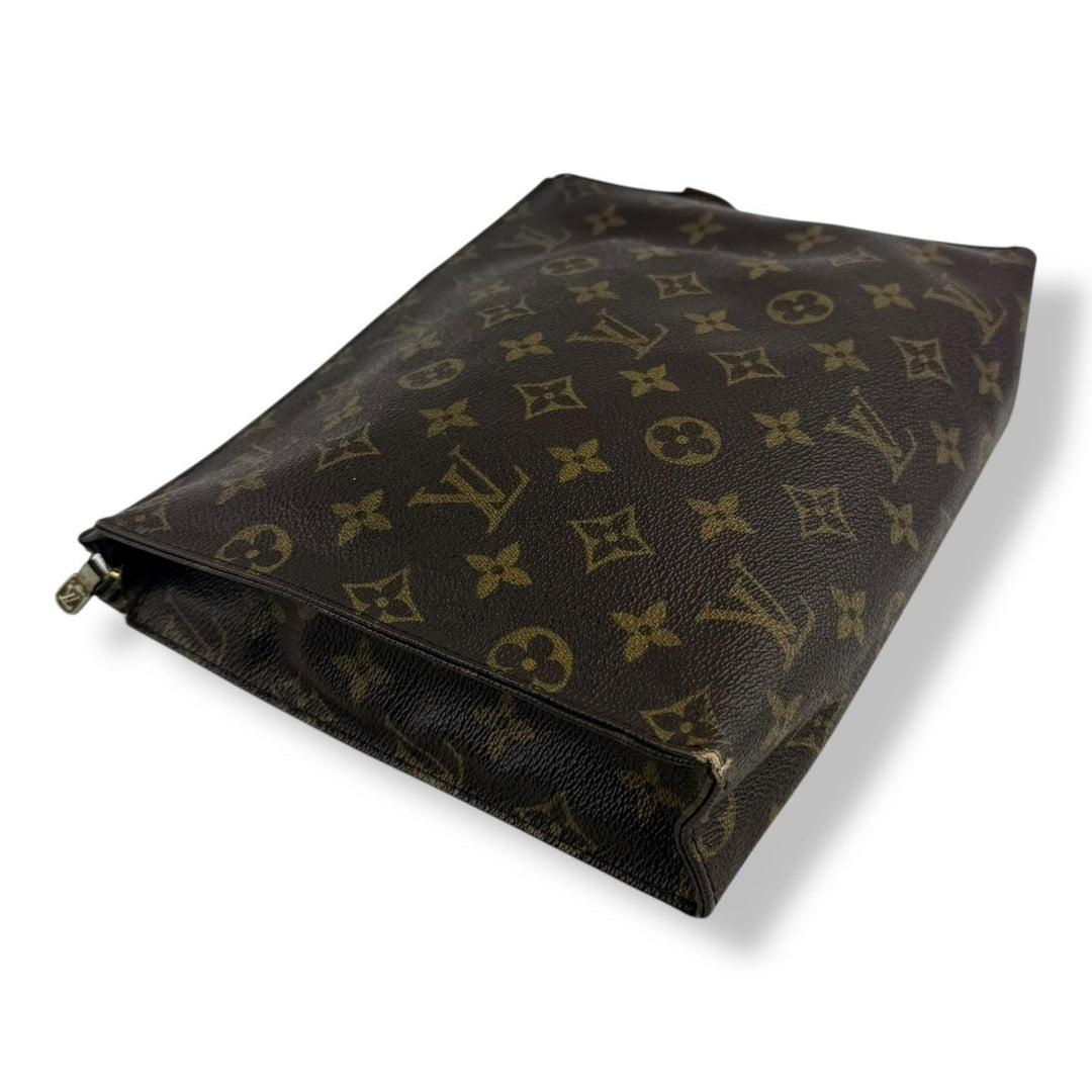 Louis Vuitton Vintage Brown Monogram Toiletry Pouch 26 Bag - Lux Central