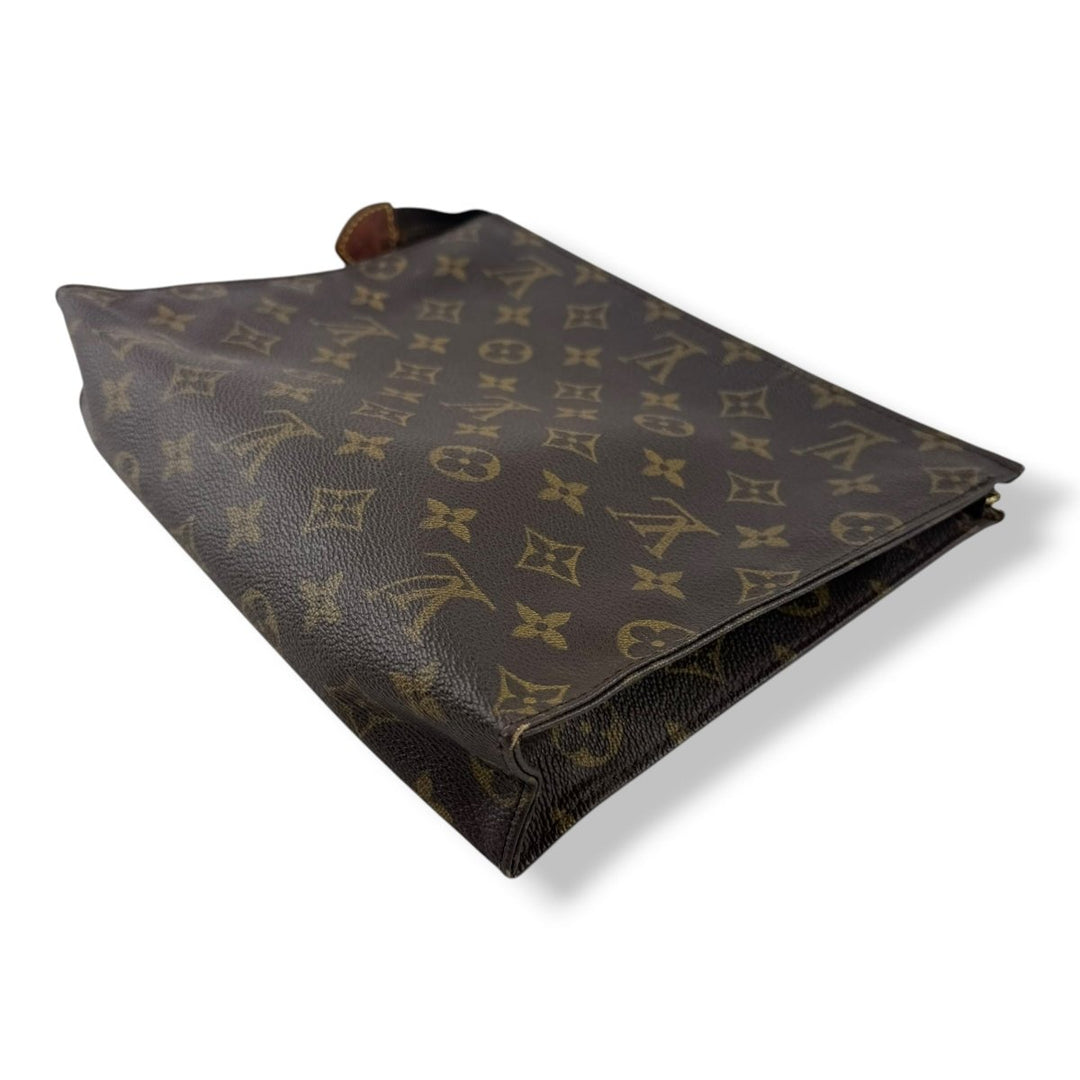 Louis Vuitton Vintage Brown Monogram Toiletry Pouch 26 Bag - Lux Central