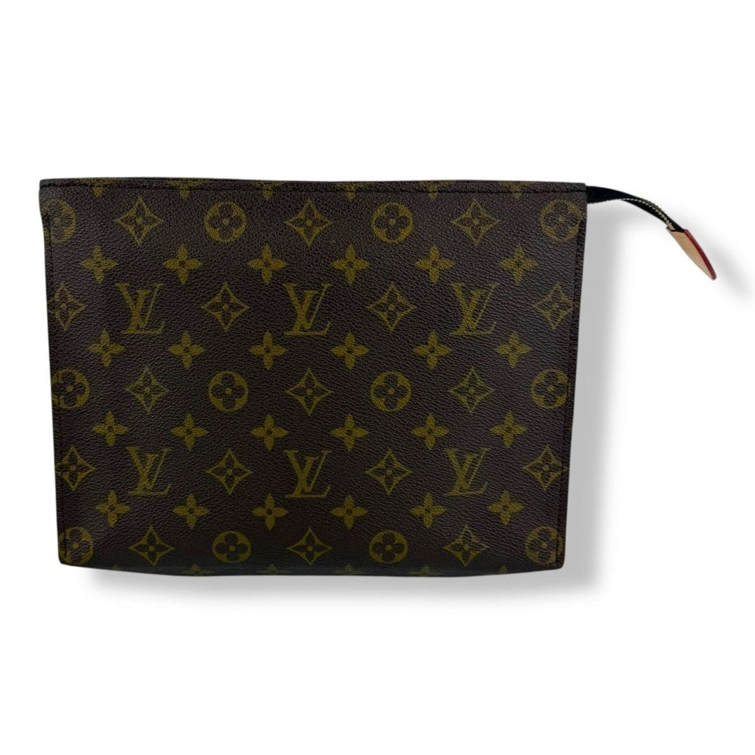 Louis Vuitton Vintage Brown Monogram Toiletry Pouch 26 Bag - Lux Central