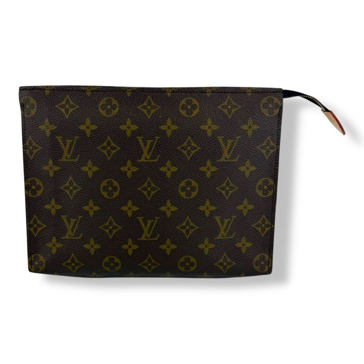 Louis Vuitton Vintage Brown Monogram Toiletry Pouch 26 Bag - Lux Central