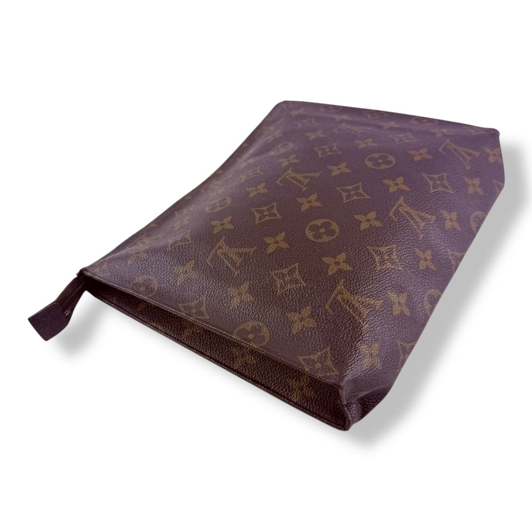 Louis Vuitton Vintage Brown Monogram Toiletry Pouch 26 Bag - Lux Central