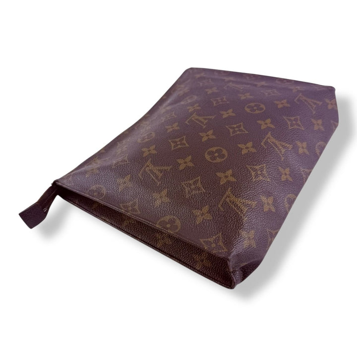 Louis Vuitton Vintage Brown Monogram Toiletry Pouch 26 Bag - Lux Central