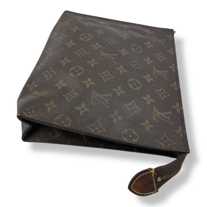 Louis Vuitton Vintage Brown Monogram Toiletry Pouch 26 Bag - Lux Central