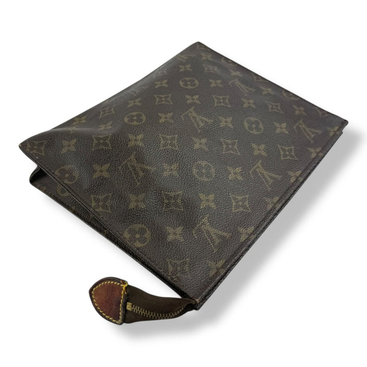 Louis Vuitton Vintage Brown Monogram Toiletry Pouch 26 Bag - Lux Central