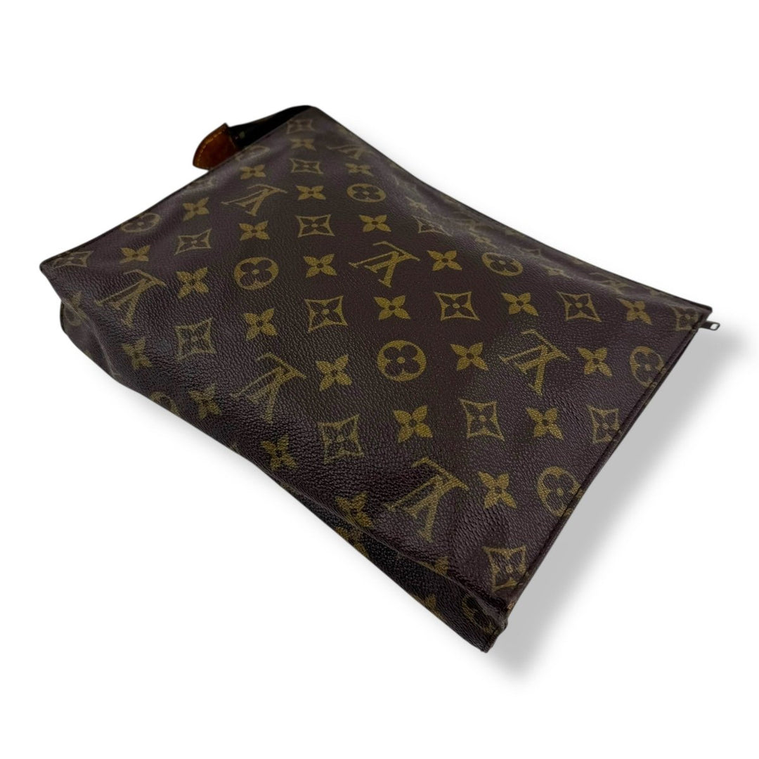 Louis Vuitton Vintage Brown Monogram Toiletry Pouch 26 Bag - Lux Central