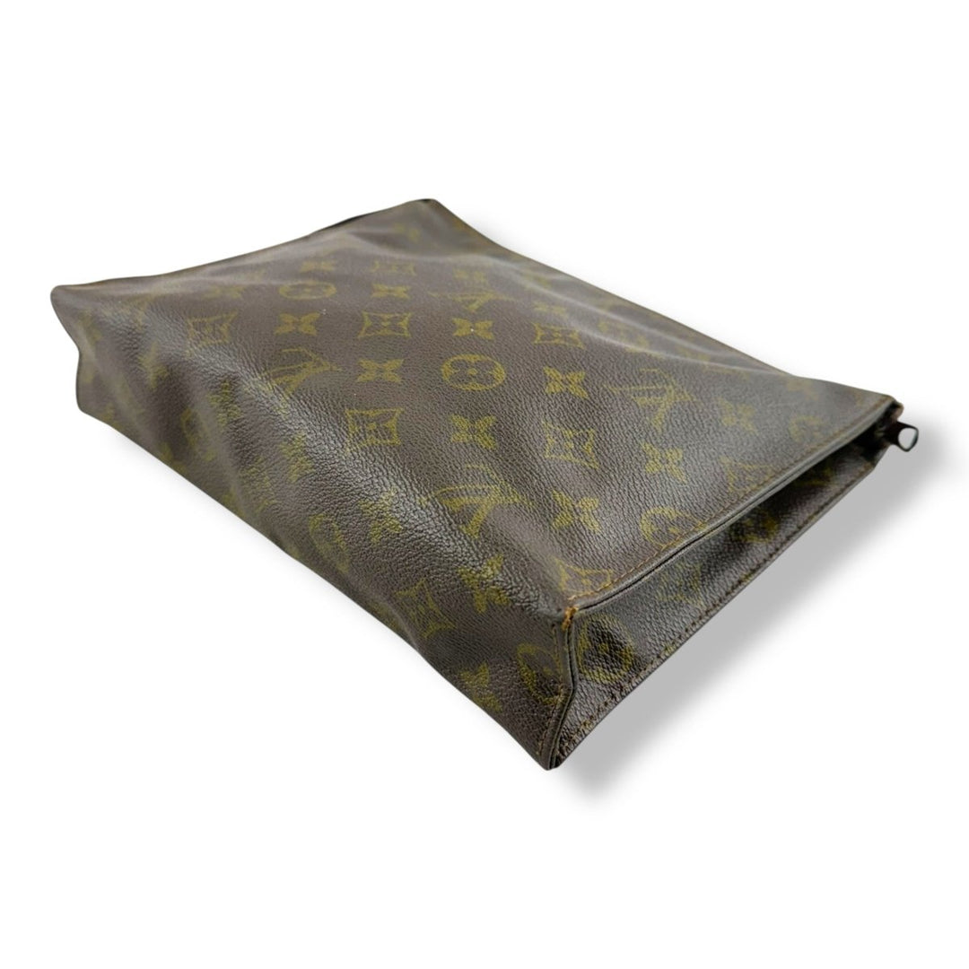Louis Vuitton Vintage Brown Monogram Toiletry Pouch 26 Bag - Lux Central