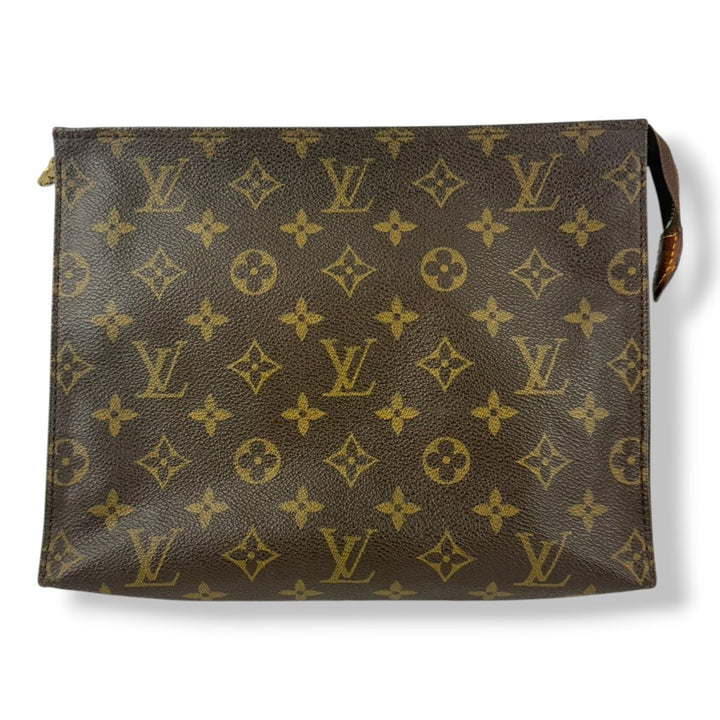 Louis Vuitton Vintage Brown Monogram Toiletry Pouch 26 Bag - Lux Central