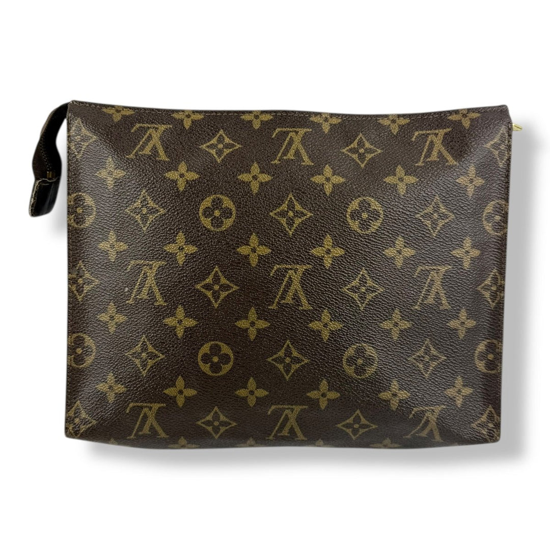Louis Vuitton Vintage Brown Monogram Toiletry Pouch 26 Bag - Lux Central