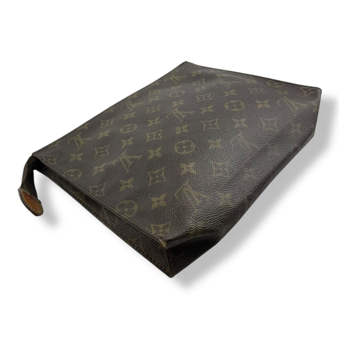Louis Vuitton Vintage Brown Monogram Toiletry Pouch 26 Bag - Lux Central