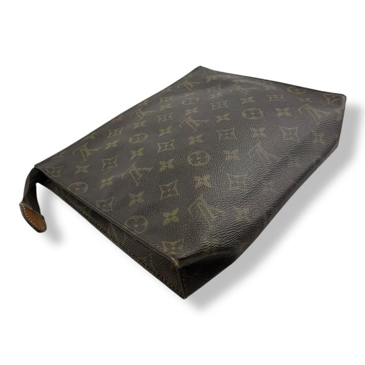 Louis Vuitton Vintage Brown Monogram Toiletry Pouch 26 Bag - Lux Central