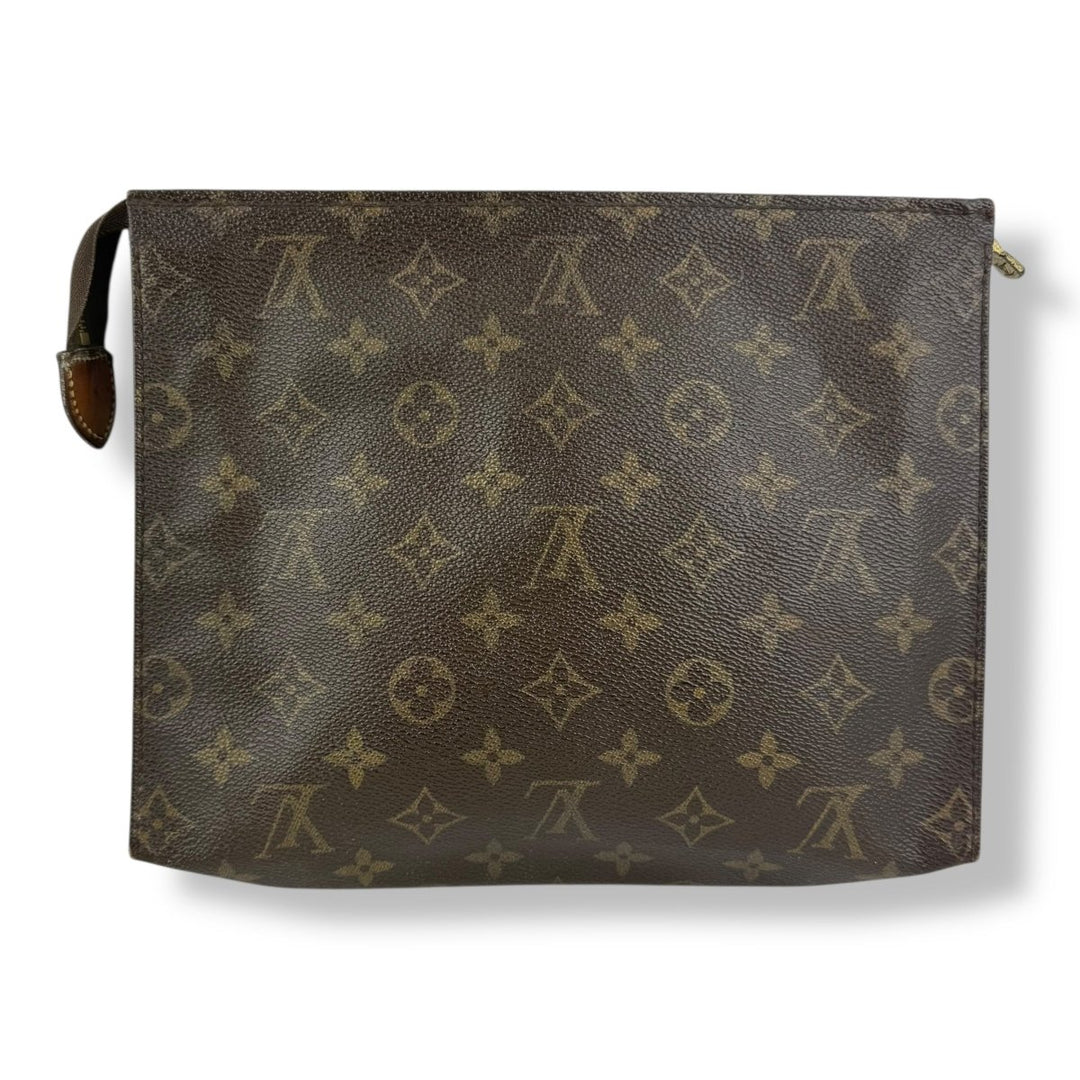 Louis Vuitton Vintage Brown Monogram Toiletry Pouch 26 Bag - Lux Central