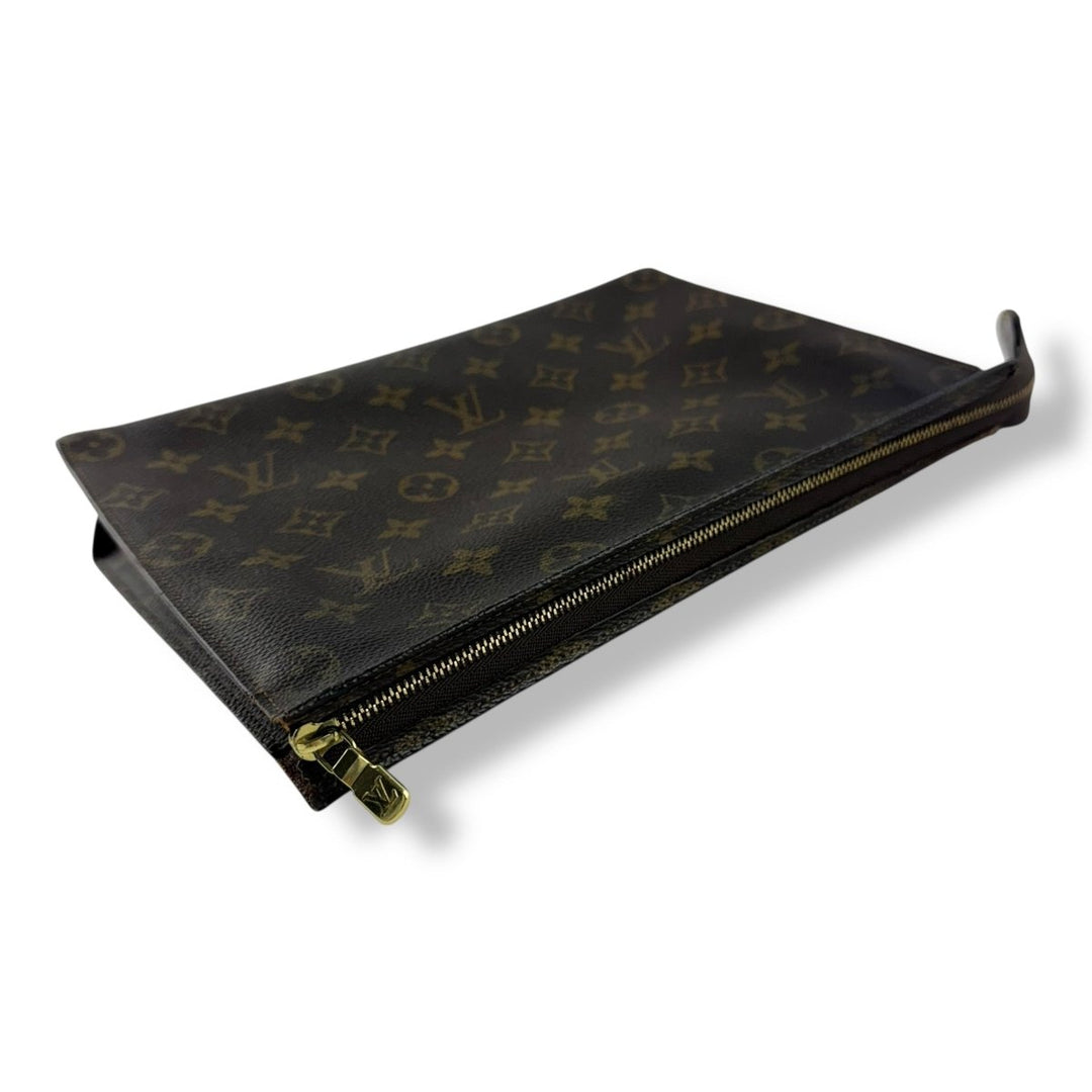 Louis Vuitton Vintage Brown Monogram Toiletry Pouch 26 Bag - Lux Central
