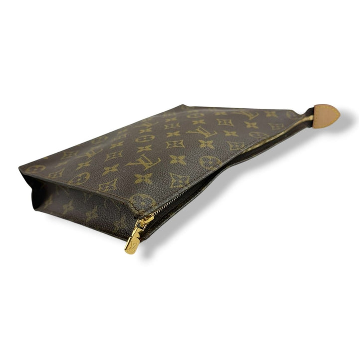 Louis Vuitton Vintage Brown Monogram Toiletry Pouch 26 Bag - Lux Central