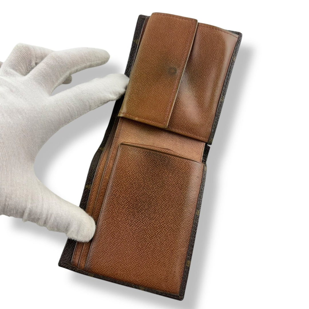 Louis Vuitton Vintage Brown Monogram Wallet - Lux Central