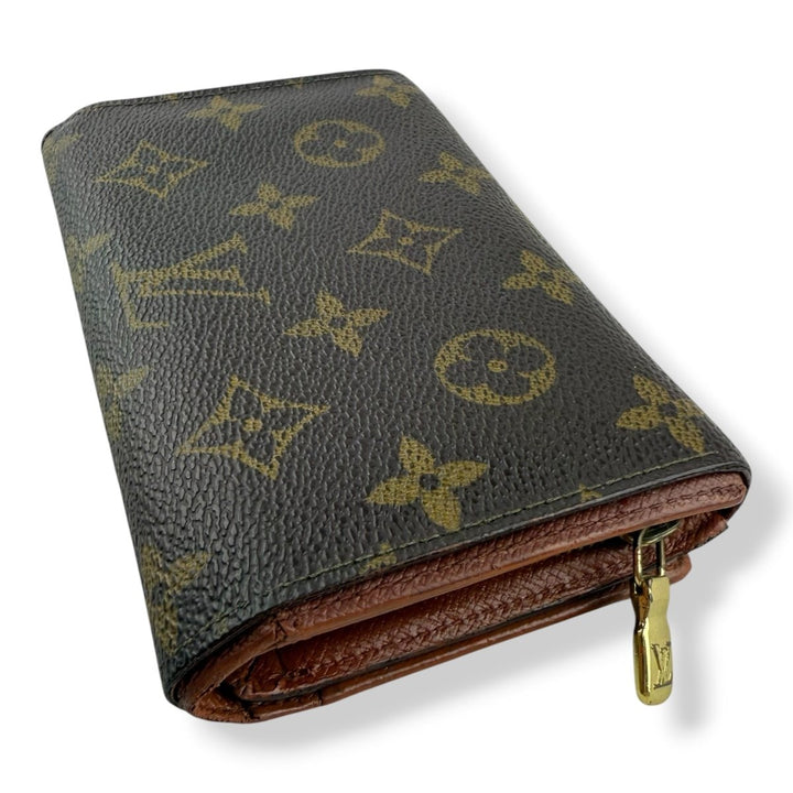 Louis Vuitton Vintage Brown Monogram Zippy Clip Purse - Lux Central