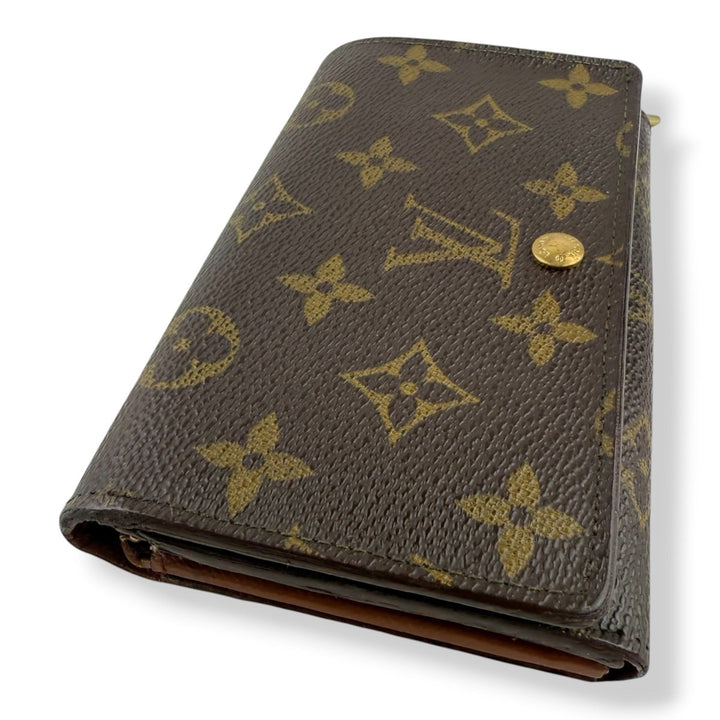 Louis Vuitton Vintage Brown Monogram Zippy Clip Purse - Lux Central