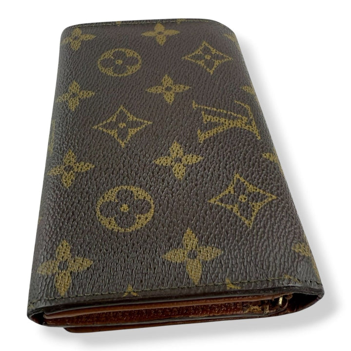 Louis Vuitton Vintage Brown Monogram Zippy Clip Purse - Lux Central