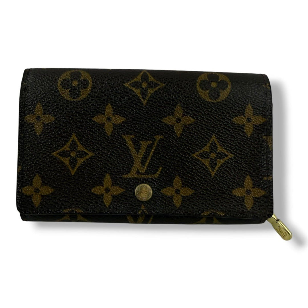 Louis Vuitton Vintage Brown Monogram Zippy Clip Purse 7723 - Lux Central