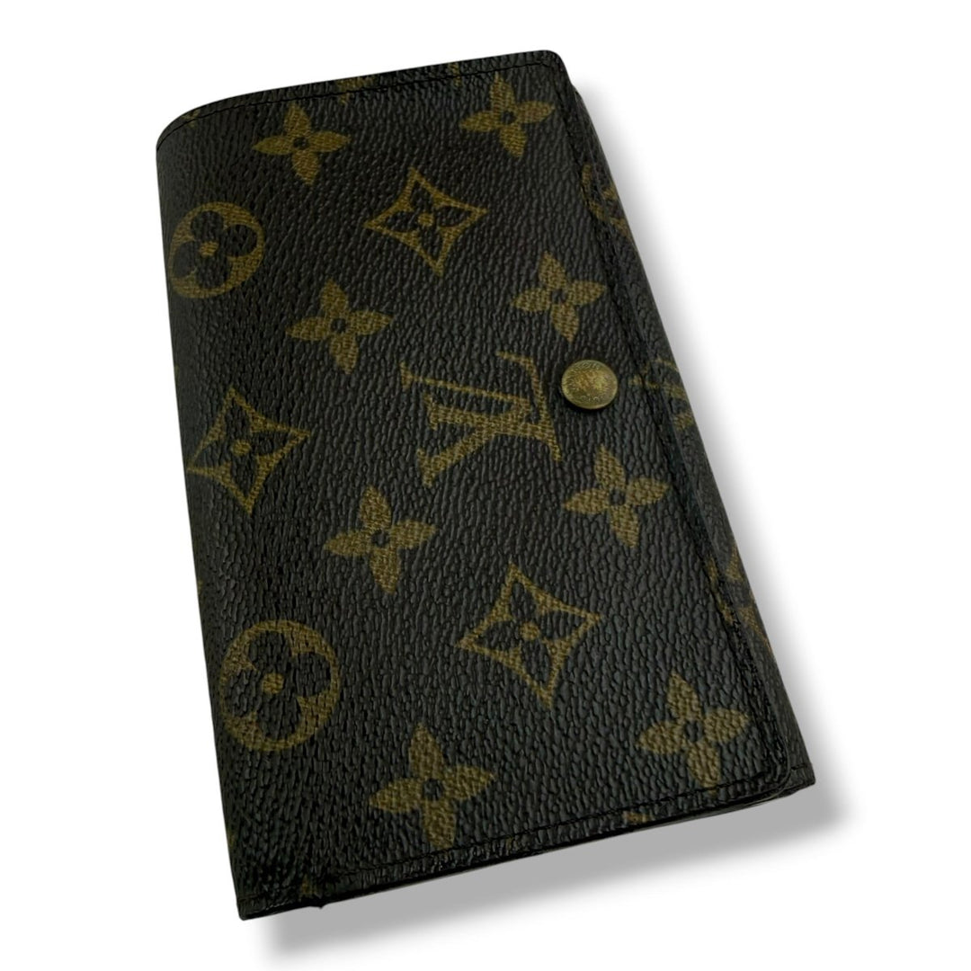 Louis Vuitton Vintage Brown Monogram Zippy Clip Purse 7723 - Lux Central