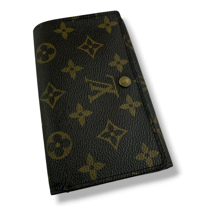 Louis Vuitton Vintage Brown Monogram Zippy Clip Purse 7723 - Lux Central