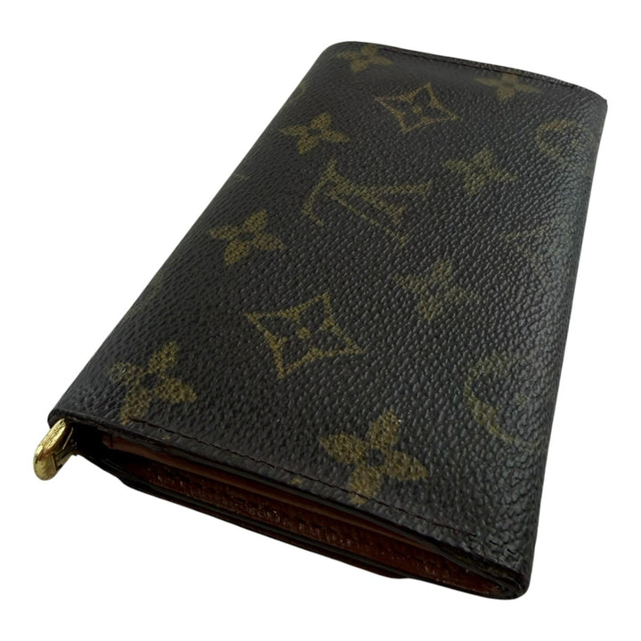 Louis Vuitton Vintage Brown Monogram Zippy Clip Purse 7724 - Lux Central