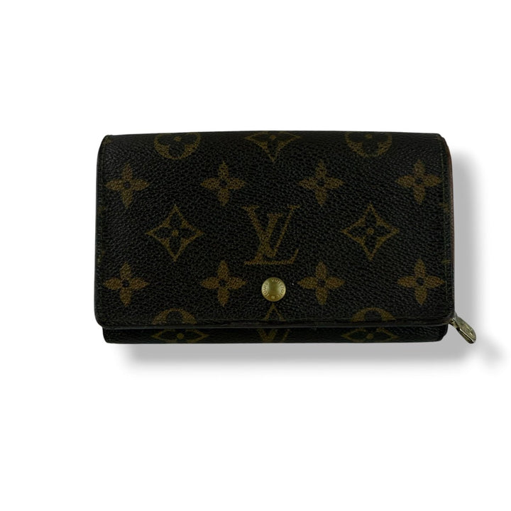 Louis Vuitton Vintage Brown Monogram Zippy Clip Purse 7725 - Lux Central