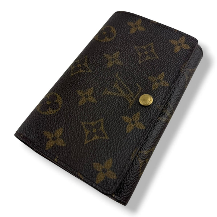 Louis Vuitton Vintage Brown Monogram Zippy Clip Purse 7726 - Lux Central