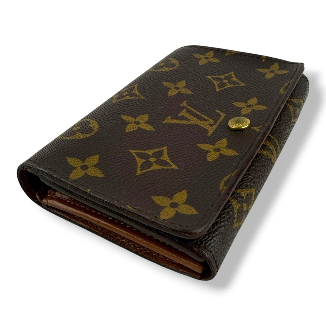 Louis Vuitton Vintage Brown Monogram Zippy Clip Purse 7769 - Lux Central