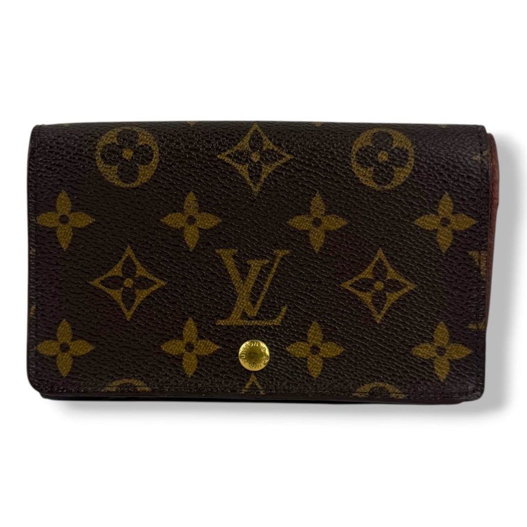 Louis Vuitton Vintage Brown Monogram Zippy Clip Purse 7769 - Lux Central