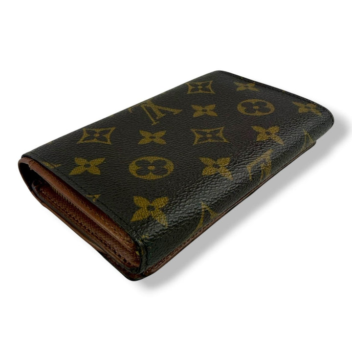 Louis Vuitton Vintage Brown Monogram Zippy Clip Purse 7769 - Lux Central